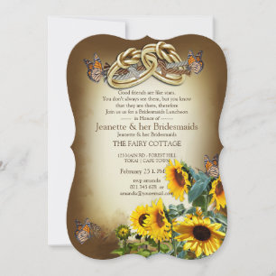 Gifter sig Bridemaid Party Inbjudningar