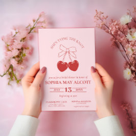 Gifter sig Coquette Inbjudningskort för möhippan