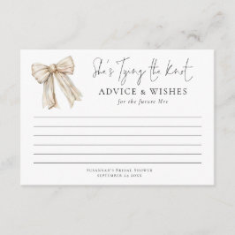 Gifter sig Cream Bow Möhippa Adress Kort