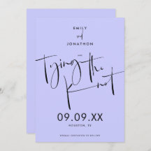 Gifter sig Elegant Script Lavender Blue
