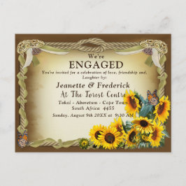 Gifter sig Firande Förlovning Inbjudan Vykort