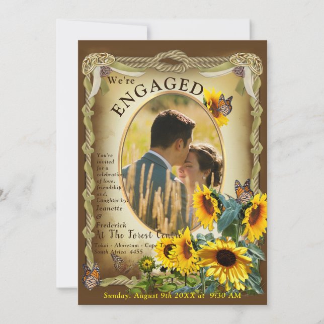 Gifter sig Firande Förlovning Inbjudningar (Framsida)