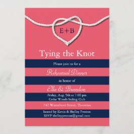 Gifter sig korallrehearsalinbjudan till middagstid inbjudningar