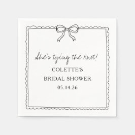 Gifter sig Möhippa för Chicen Bow Hand plockade Pappersservett