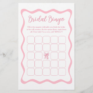 Gifter sig Möhippa Rosa Bow Bingo-spel