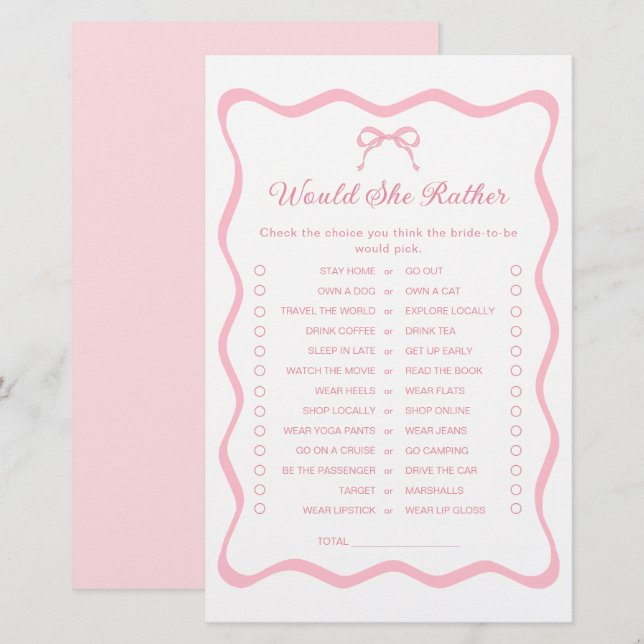 Gifter sig Möhippa, skulle hon hellre spela? (Fram/baksida)