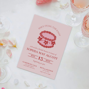 Gifter sig Möhippan Coquette Cherry Cake Inbjudningar