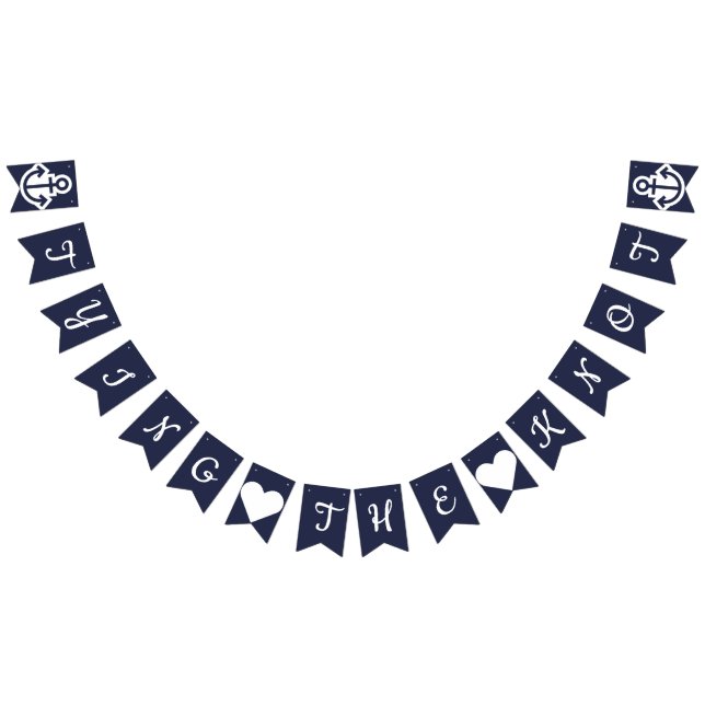 Gifter sig Nautical Bunting Vimplar (Alla)