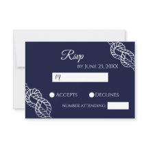 Gifter sig Nautical Rope White & Navy Bröllop