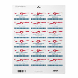 Gifter sig Nautisk Returadress Adressetikett