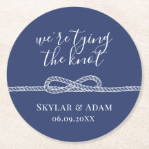Gifter sig nautiskt blått Spara datum