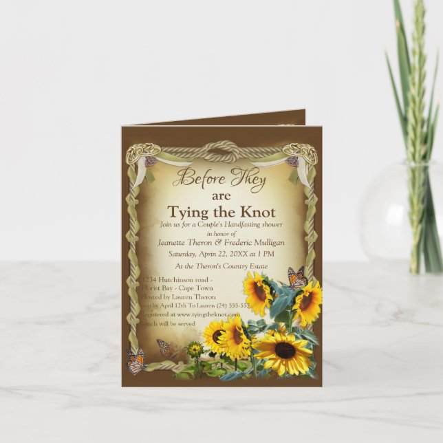 Gifter sig par bildskärm inbjudan (Framsida)