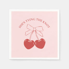 Gifter sig Rosa Coquette Papper Napkins Pappersservett