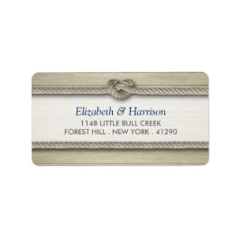 Gifter sig Rustic Beach Wedding Adressetikett