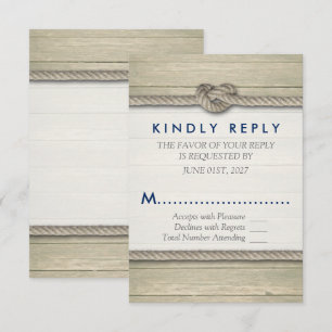 Gifter sig Rustic Beach Wedding OSA Kort