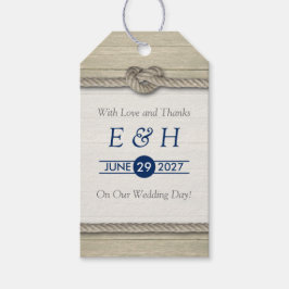 Gifter sig Rustic Beach Wedding Presentetikett