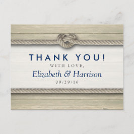 Gifter sig Tacken Rustic Beach Wedding Vykort