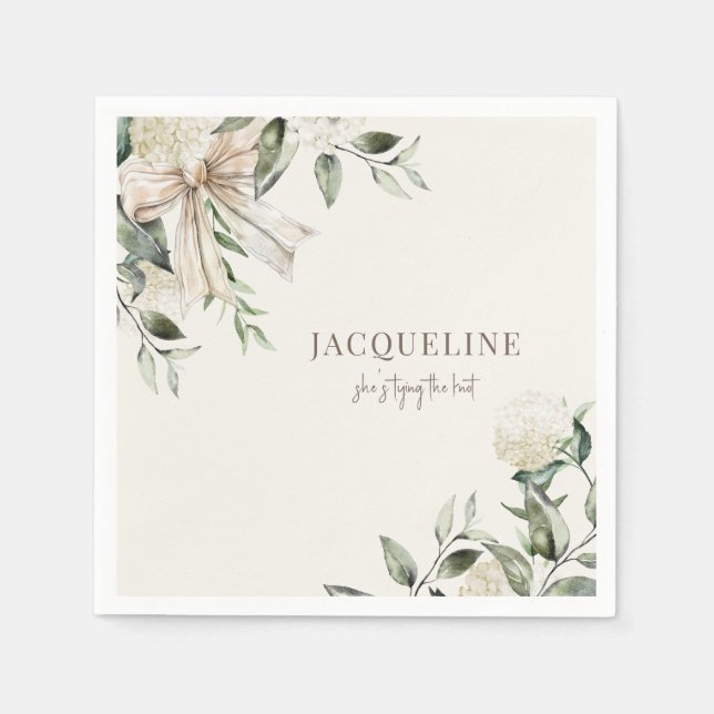 Gifter sig visningsprogram för personlig Cream Pappersservett (Framsidan)