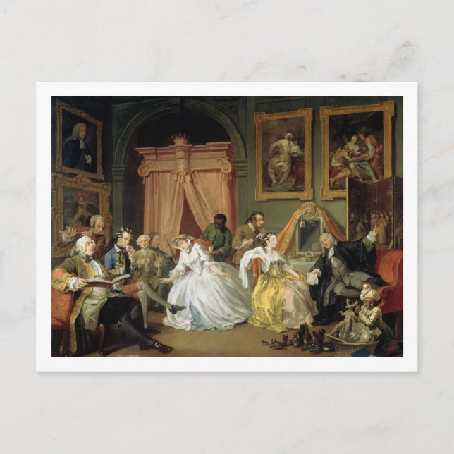 Giftermål a la Mode: IV, The Toilette, c.1743 (oil Vykort (Framsida)