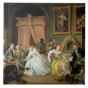 Giftermål a la Mode: IV, The Toilette, c.1743 (ol Kakelplatta