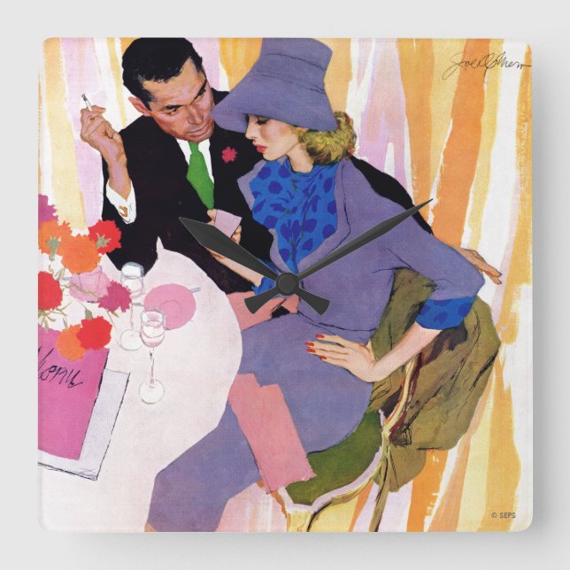 Giftermål är inte för mig fyrkantig klocka (Framsida)