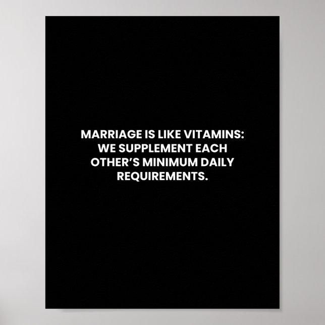 Giftermål är som vitaminer LusnyPoster Poster (Framsidan)