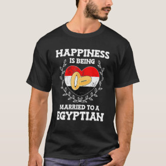 Giftermål-årsdagen gift med en egyptisk fru Hu T Shirt