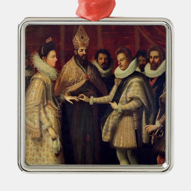 Giftermål av Catherine de Medici Julgransprydnad Metall (Framsidan)