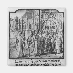Giftermål av den Charles VI kungen av frankriken Magnet