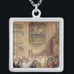 Giftermål av Edward VII Silverpläterat Halsband<br><div class="desc">Engelsk skolas giftermål av Edward VII (1841-1910) Prince av Wales till Princess Alexandra (1844-1925) av Danmark, St George kapell Windsor, 7:emars 1863 som lokaliseras på en privat samling. Giftermål av Edward VII (1841-1910) Prince av Wales till Princess Alexandra (1844-1925) av det Danmark, St George kapell Windsor, 7:emars 1863 skapades runt...</div>