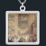 Giftermål av Edward VII Silverpläterat Halsband<br><div class="desc">Engelsk skolas giftermål av Edward VII (1841-1910) Prince av Wales till Princess Alexandra (1844-1925) av Danmark, St George kapell Windsor, 7:emars 1863 som lokaliseras på en privat samling. Giftermål av Edward VII (1841-1910) Prince av Wales till Princess Alexandra (1844-1925) av det Danmark, St George kapell Windsor, 7:emars 1863 skapades runt...</div>