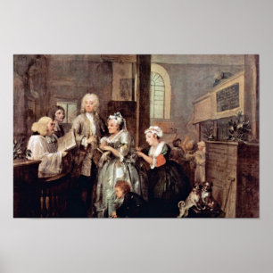 Giftermål av en änka "vid Hogarth William Poster