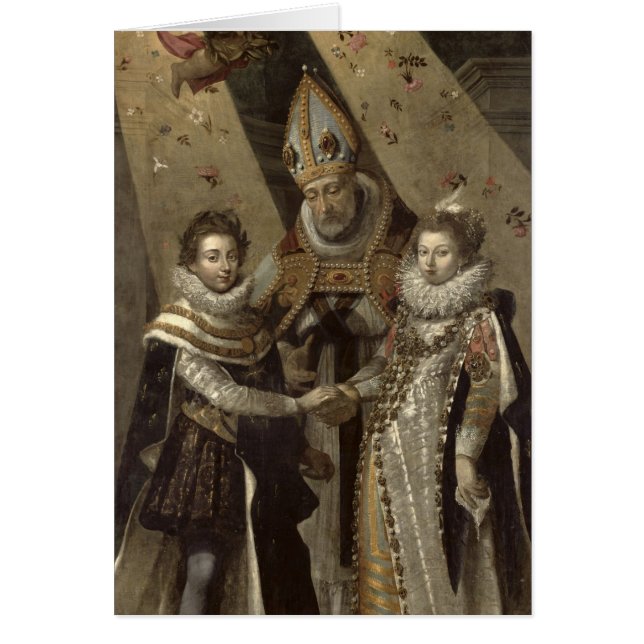Giftermål av Louis XIII Hälsningskort (Framsidan)