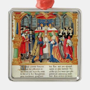 Giftermål av Maria av Burgundy och Maximilian mig Julgransprydnad Metall