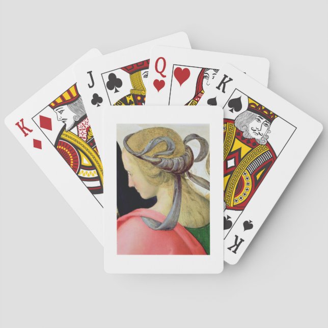 Giftermål av oskulden, specificerar visning en av spelkort (Baksidan)