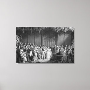 Giftermål av Queen Victoria och Prince Albert Canvastryck