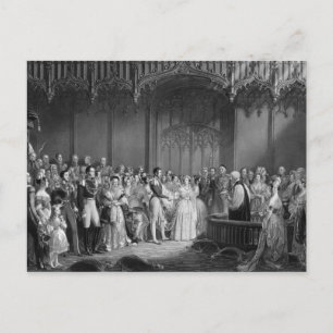 Giftermål av Queen Victoria och Prince Albert Vykort