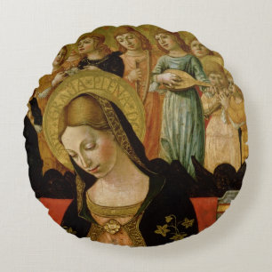 Giftermål av Sanktt Catherine av Siena Rund Kudde