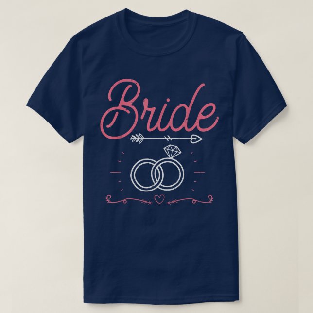 Giftermål Bachelorette Party Bröllop Women Bride T Shirt (Design framsida)