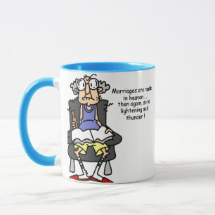 Giftermål blixt, åskahumor mugg