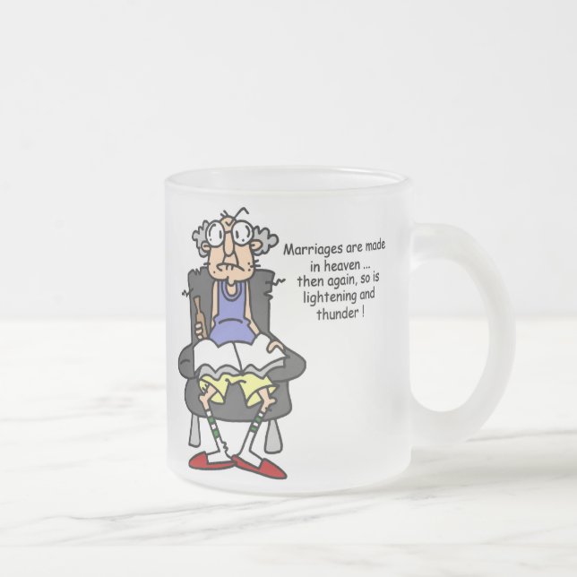 Giftermål, Blixten, Thunder Humor Frostad Glasmugg (Höger)