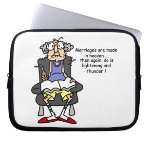 Giftermål, Blixten, Thunder Humor Laptop Fodral