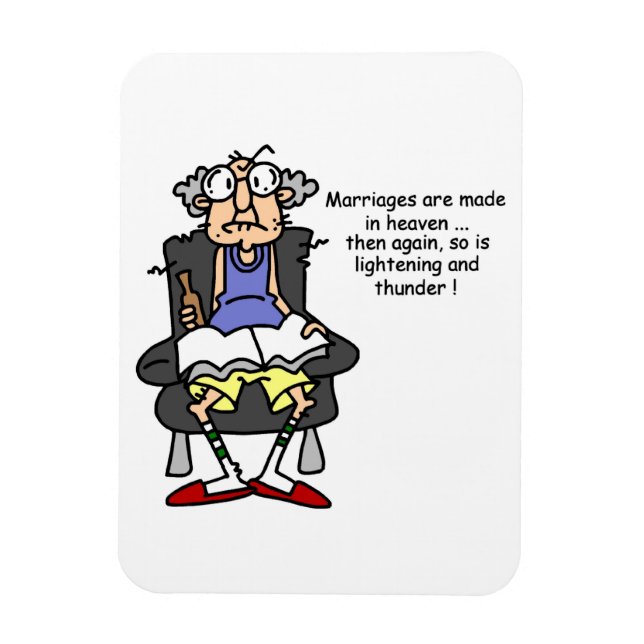 Giftermål, Blixten, Thunder Humor Magnet (Vertikal)