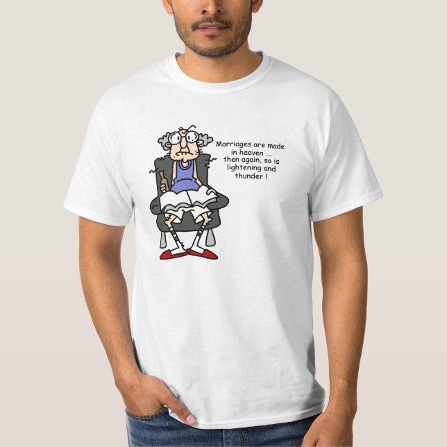 Giftermål, Blixten, Thunder Humor T-shirt (Framsida)