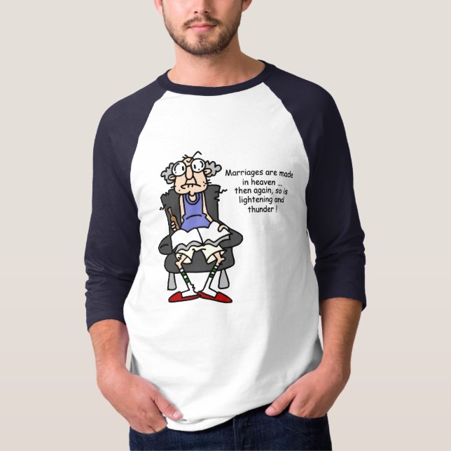 Giftermål, Blixten, Thunder Humor T-shirt (Framsida)