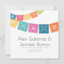 Giftermål - Boda - Bröllop Papel Picado