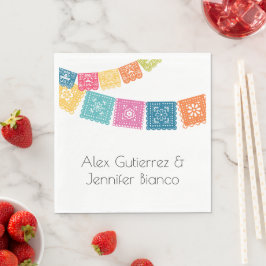Giftermål - Boda - Bröllop Papel Picado Pappersservett
