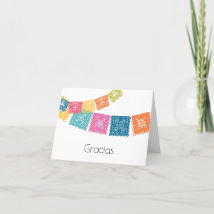 Giftermål - Boda - Bröllop Papel Picado Tack Kort