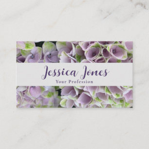 Giftermål Celebrant Simple Mauve Blommigt Visitkort