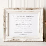 Giftermål-certifikat för enkel Elegant Poster<br><div class="desc">Giftermål-certifikat för enkel Elegant Poster</div>